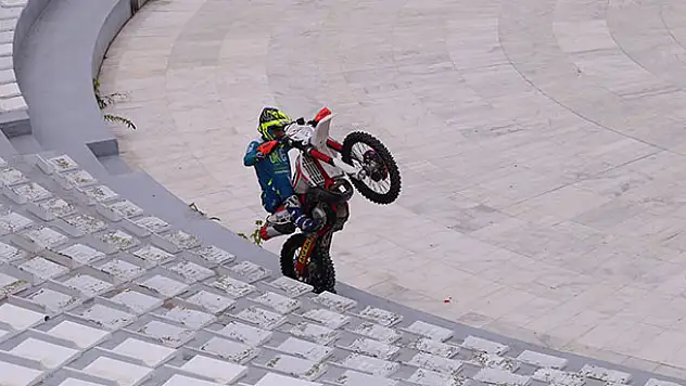 Konya'da Enduro motosiklet şovu