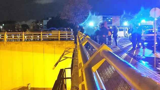 Konya'da eşine kızan kişi, alt geçitten atladı: Yara almadan kurtuldu

