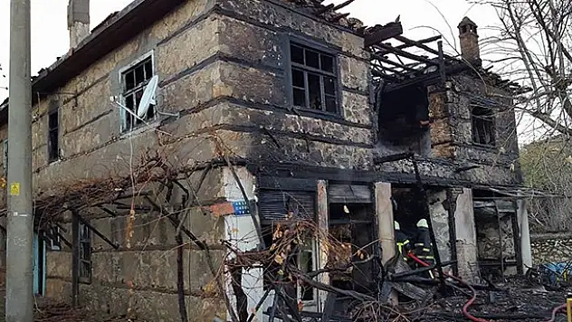 Konya'da ev yangını