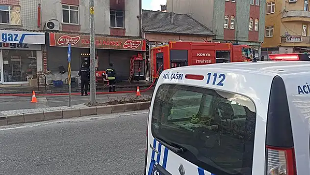Konya'da evde çıkan yangın büyümeden söndürüldü