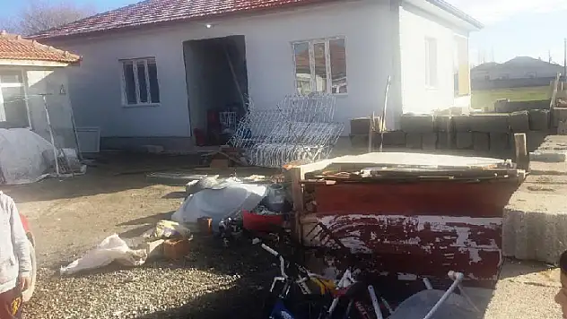 Konya'da evin bahçesindeki inşaat malzemeleri çalındı
