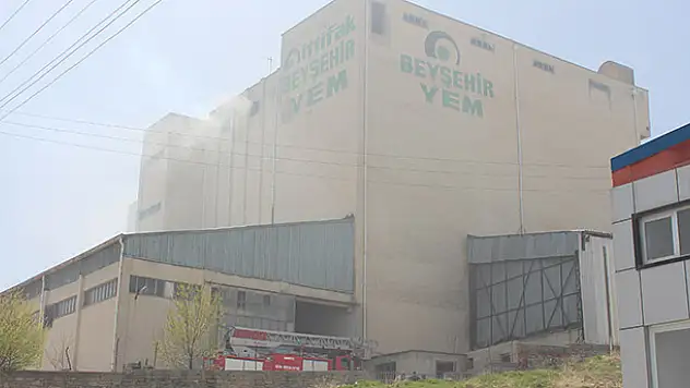 Konya'da fabrika yangını