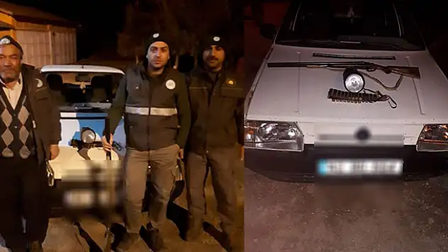 Konya'da farla ava 2 bin 356 lira ceza