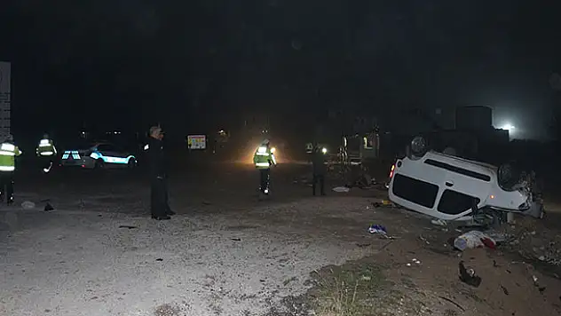 Konya'da feci kaza: 1 ölü, 4 yaralı