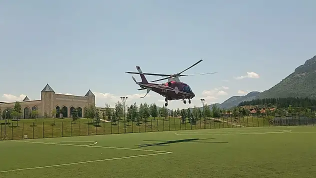 Konya'da felç geçiren hasta için hava ambulansı seferber oldu