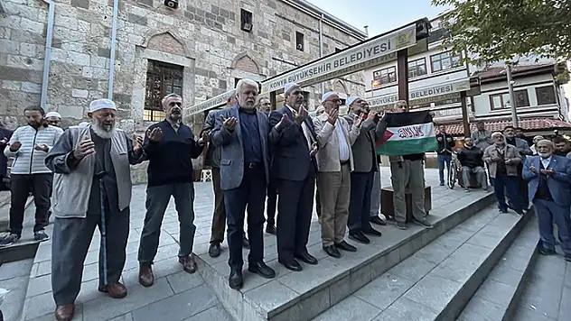 Konya'da Filistinlilere destek gösterisi yapıldı
