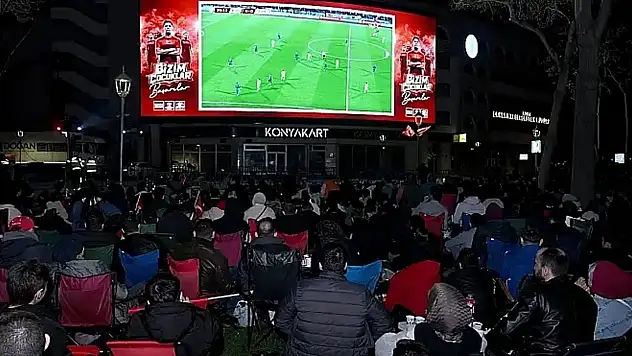 Konya'da final için dev ekran kurulacak