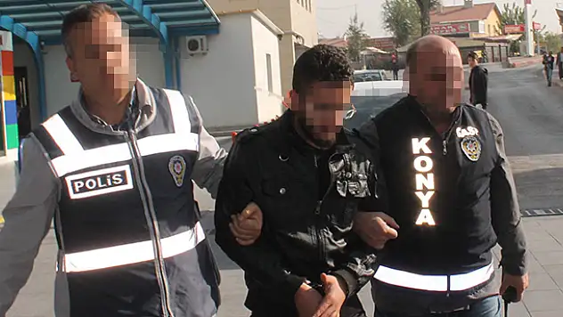 Konya'da gasp şüphelisi tutuklandı
