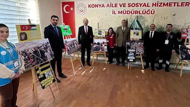 Konya'da Gazze'deki çocukların haklarına dikkat çekildi
