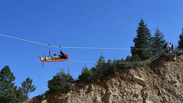 Konya'da gerçeğe yakın tatbikat yapıldı