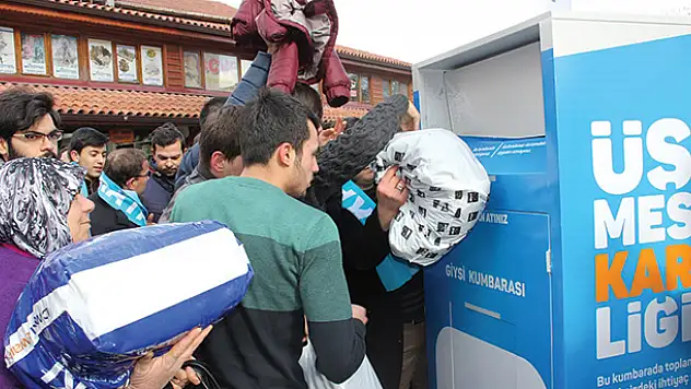 Konya'da 'giysi bankası' kuruldu