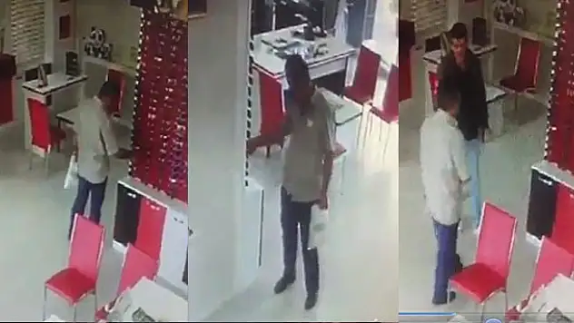 Konya'da gözlük hırsızlığı