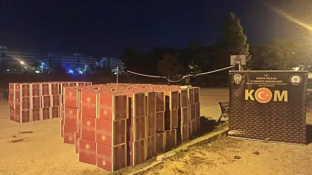 Konya'da gümrük kaçağı 4 milyon 600 bin makaron ele geçirildi
