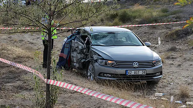 Konya'da hac dönüşü kaza: 1 ölü