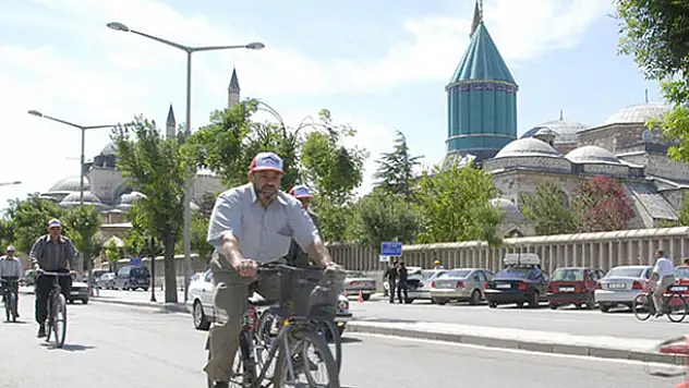 Konya'da  her hanede bir bisiklet var