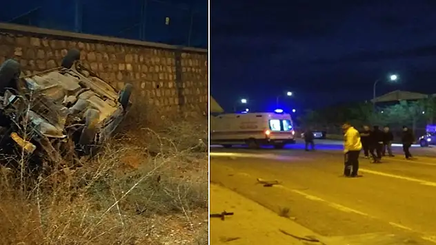 Konya'da iki otomobilin çarpışması sonucu 2 kişi yaralandı
