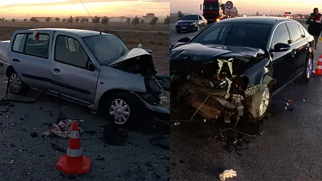 Konya'da iki otomobilin çarpıştığı kazada 5 kişi yaralandı
