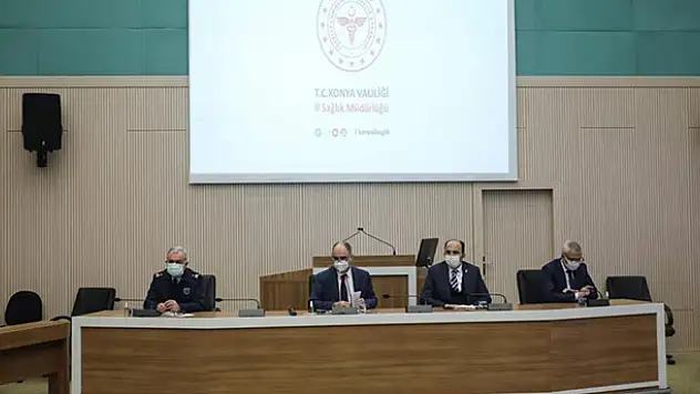 Konya'da İl Pandemi Koordinasyon Kurulu toplantısı yapıldı! Yeni tedbirler masada