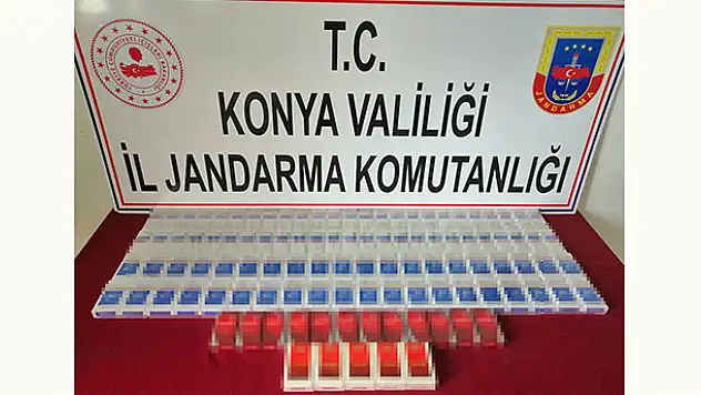 Konya'da Irak uyruklu şahsın valizinde kaçak sigara ele geçirildi