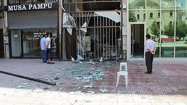 Konya'da iş yerinde gaz sıkışması patlama