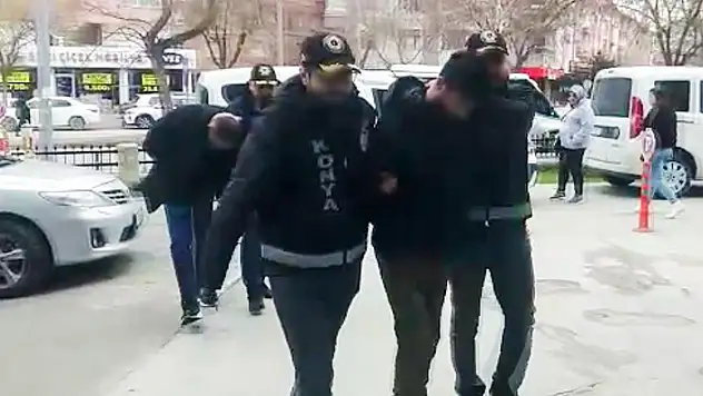 Konya'da iş yerinden para ve araç gasp eden 2 şüpheli tutuklandı
