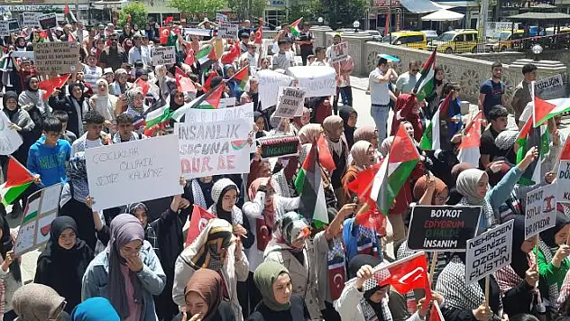 Konya'da İsrail'in Filistin'deki katliamlarına tepki
