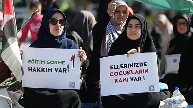 Konya'da İsrail'in Gazze'ye saldırıları protesto edildi