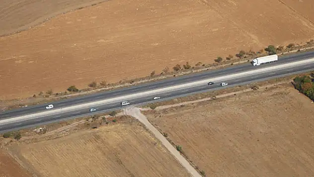 Konya'da jandarmadan havadan trafik denetimi