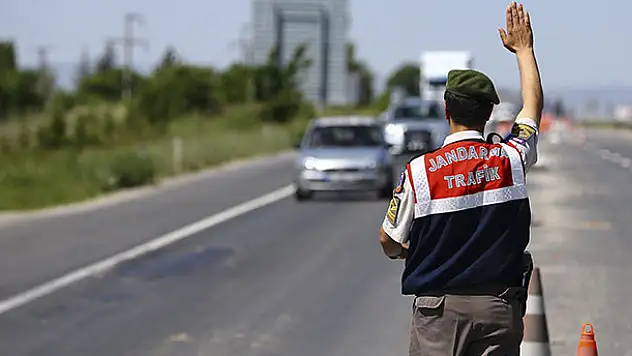 Konya'da jandarmadan havadan trafik denetimi