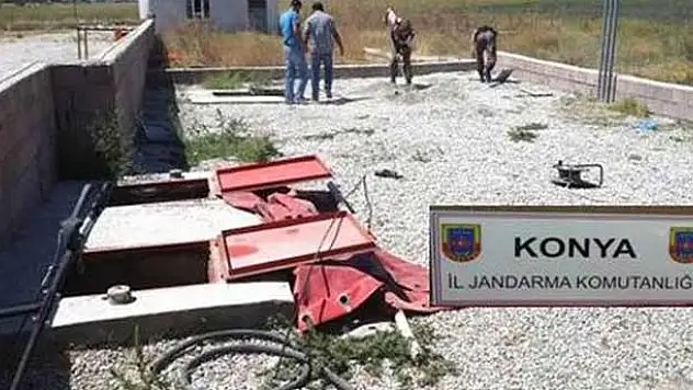 Konya'da Jandarmadan Kaçak Akaryakıt Operasyonu