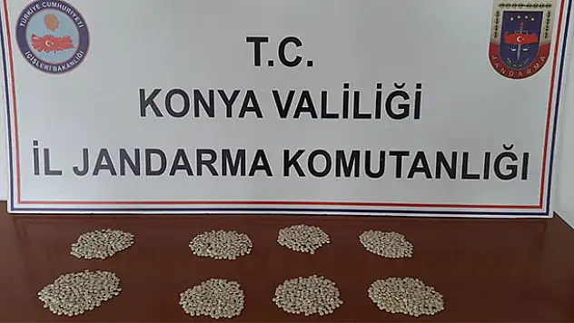 Konya'da jandarmadan uyuşturucu operasyonu