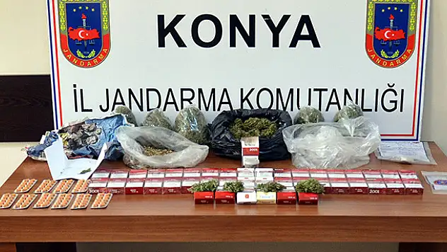 Konya'da Jandarmadan Uyuşturucu Operasyonu