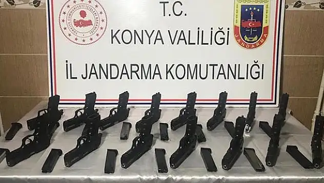 Konya'da jandarmanın silah operasyonu: 15 adet ruhsatsız ve...