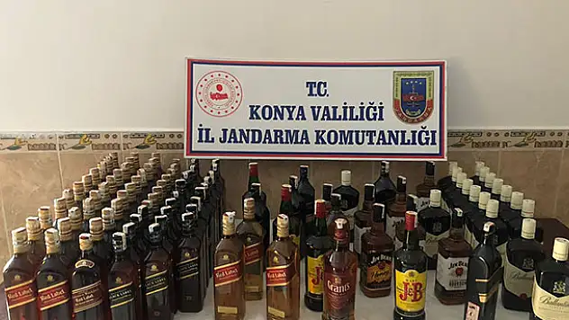 Konya'da kaçak içki operasyonu: 1 gözaltı!