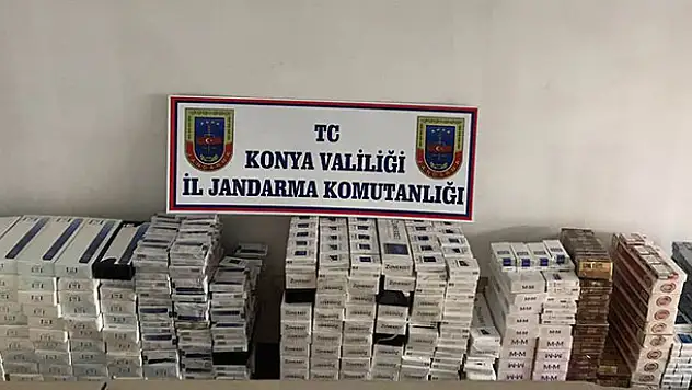 Konya'da kaçak sigara operasyonu