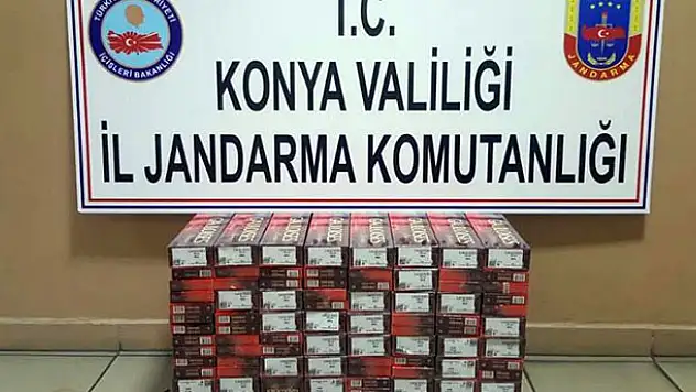Konya'da kaçak sigara operasyonu : 640 paket kaçak sigara ele geçirildi