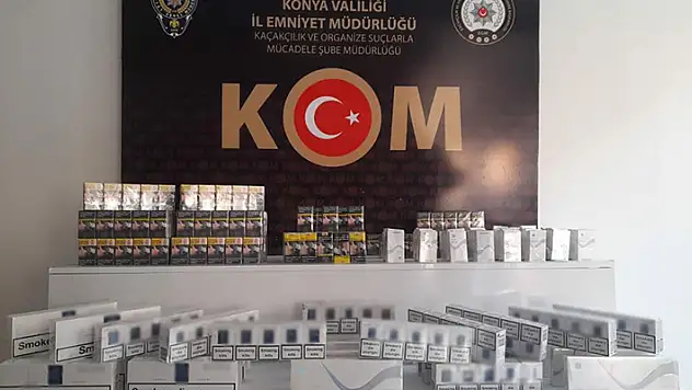 Konya'da kaçak sigara operasyonu: Bin 150 paket gümrük kaçağı sigara ele geçirildi
