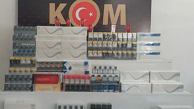 Konya'da kaçak sigara operasyonunda iki şüpheli yakalandı
