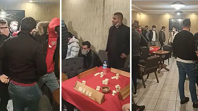 Konya'da kafenin gizli bölmesinde 39 kişi yakalandı