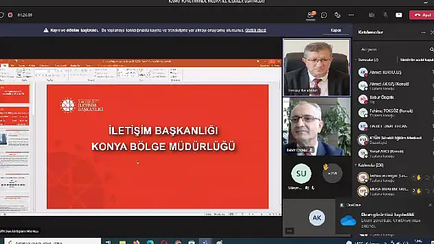 Konya'da kamu çalışanlarına 'Medya ile İlişkiler' eğitimi
