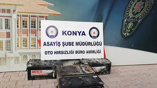 Konya'da kamyon ve kamyonet akülerinin çalınmasıyla ilgili 5 şüpheliden 2'si tutuklandı
