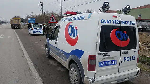 Konya'da kamyonun çarptığı engelli hayatını kaybetti