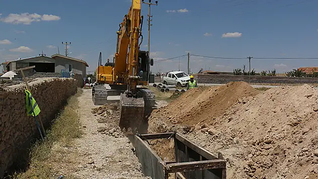 Konya'da kanalizasyon çalışmaları sürüyor