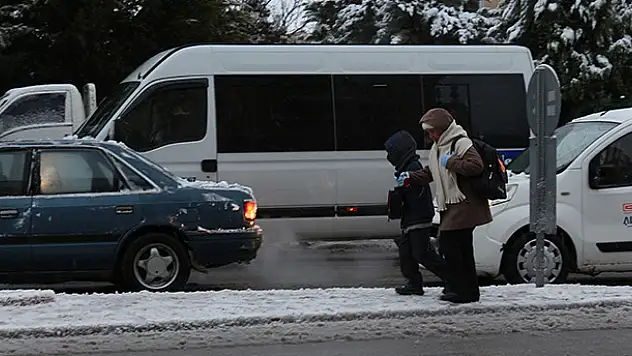 Konya'da kar yağışı