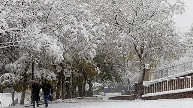 Konya'da kar yağışı okulları tatil ettirdi