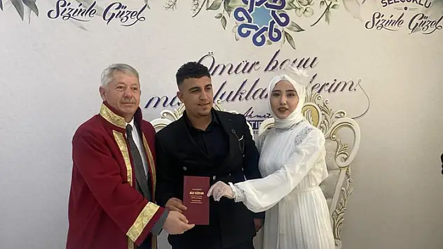Konya'da Kara çiftinin nikahları 29 Şubat'ta kıyıldı 