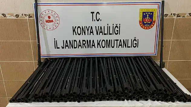 Konya'da kargoyla Hakkari'ye gönderilen 100 adet av tüfeği namlusu ele geçirildi
