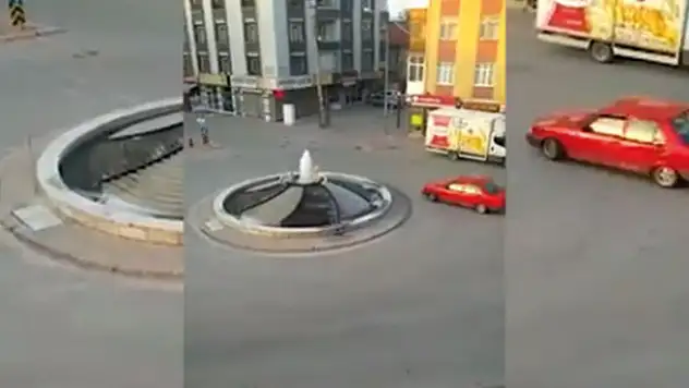 Konya'da kavşakta drift yapan sürücüye 6 bin 141 TL para cezası