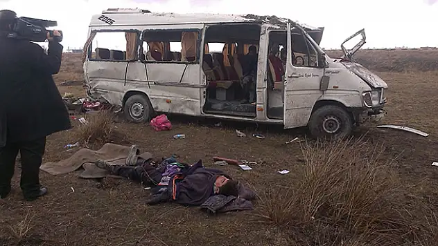 Konya'da kaza: 1 ölü 19 yaralı