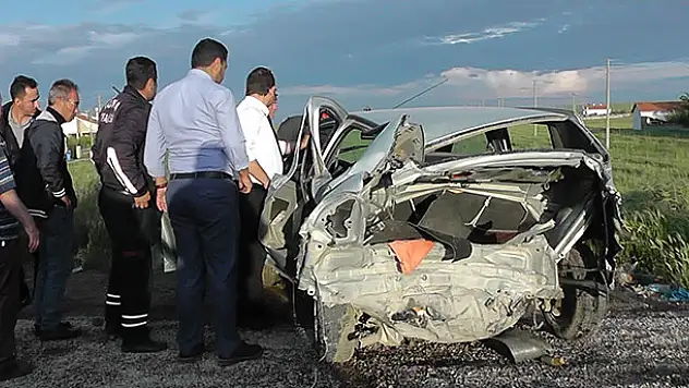 Konya'da kaza sonrası yaralılara ilk müdahaleyi başhekim yaptı